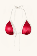 Top de Bikini Triangular Rojo, Colección ODISEA - Bari, los mejores trajes de baño y Bikinis. Diseño y tecnología juntos.