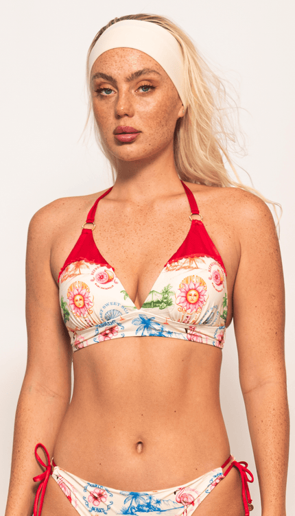 Top de Bikini Tropical , Colección Alma Frutal - Bari, los mejores trajes de baño y Bikinis. Diseño y tecnología juntos.