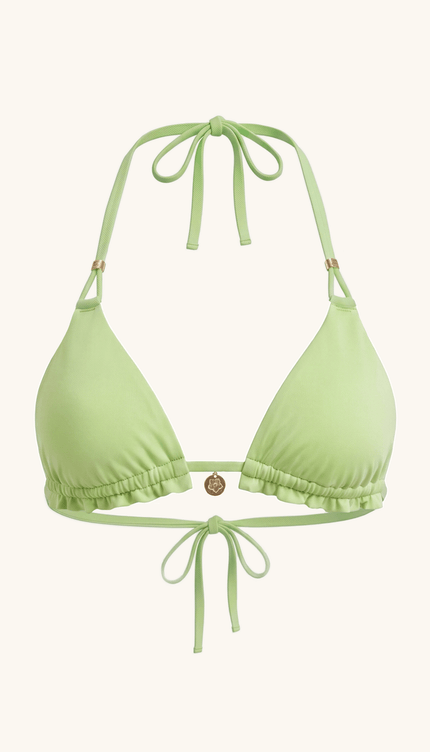 Top de Bikini Verde, Colección Alquimia - Bari, los mejores trajes de baño y Bikinis. Diseño y tecnología juntos.