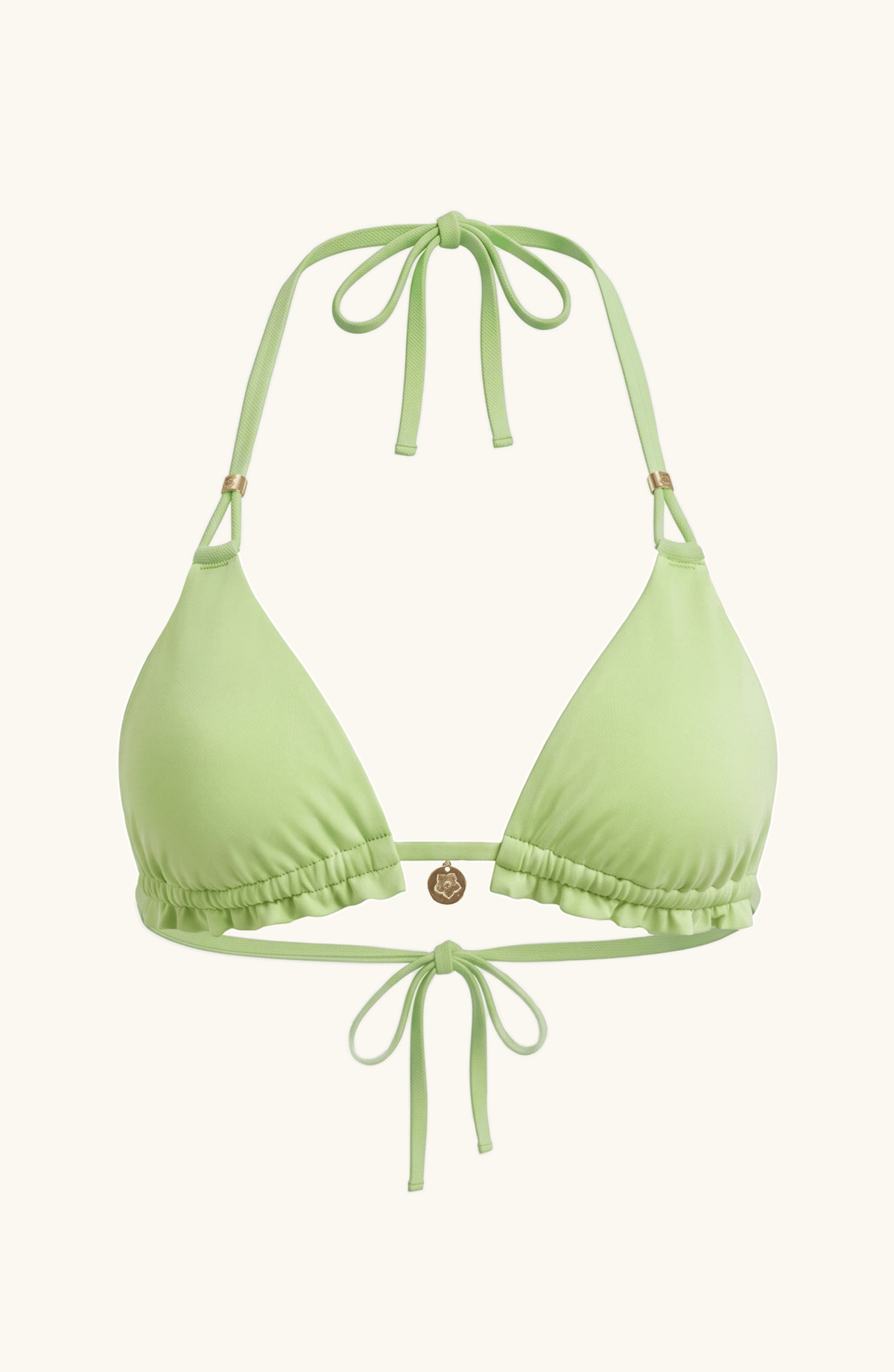 Top de Bikini Verde, Colección Alquimia - Bari, los mejores trajes de baño y Bikinis. Diseño y tecnología juntos.