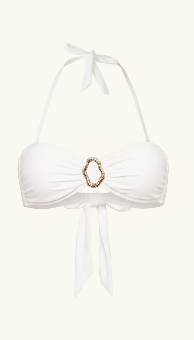 Top Strapless de Bikini Cloud Dancer, Colección ODISEA - Bari, los mejores trajes de baño y Bikinis. Diseño y tecnología juntos.