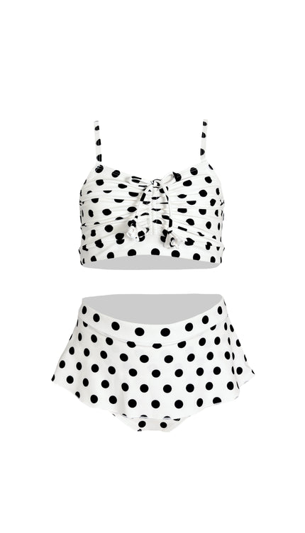 Traje de Baño Bikini Niña Lunares, Colección Limoncello - Bari, los mejores trajes de baño y Bikinis. Diseño y tecnología juntos.