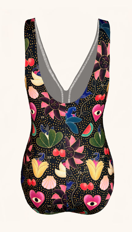 Traje de Baño Completo Control Abdominal , Colección Alma Frutal - Bari, los mejores trajes de baño y Bikinis. Diseño y tecnología juntos.