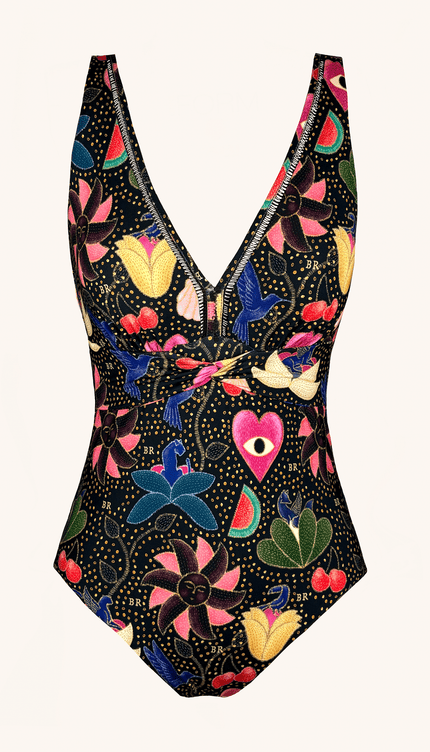 Traje de Baño Completo Control Abdominal , Colección Alma Frutal - Bari, los mejores trajes de baño y Bikinis. Diseño y tecnología juntos.