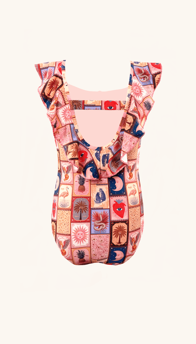 Traje de Baño Completo Niña , Colección Alma Frutal - Bari, los mejores trajes de baño y Bikinis. Diseño y tecnología juntos.