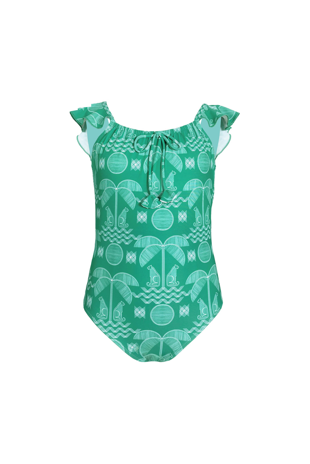 Traje de Baño Completo Niña Fresca Menta , Colección Limoncello - Bari, los mejores trajes de baño y Bikinis. Diseño y tecnología juntos.