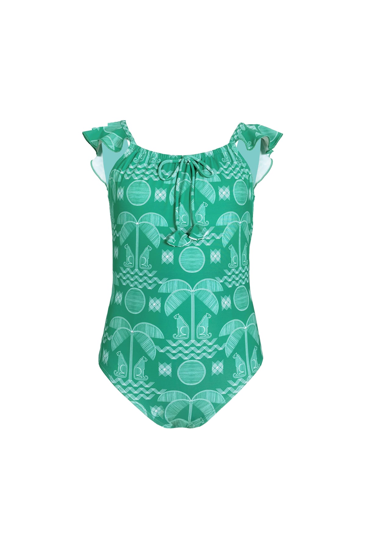 Traje de Baño Completo Niña Fresca Menta , Colección Limoncello - Bari, los mejores trajes de baño y Bikinis. Diseño y tecnología juntos.