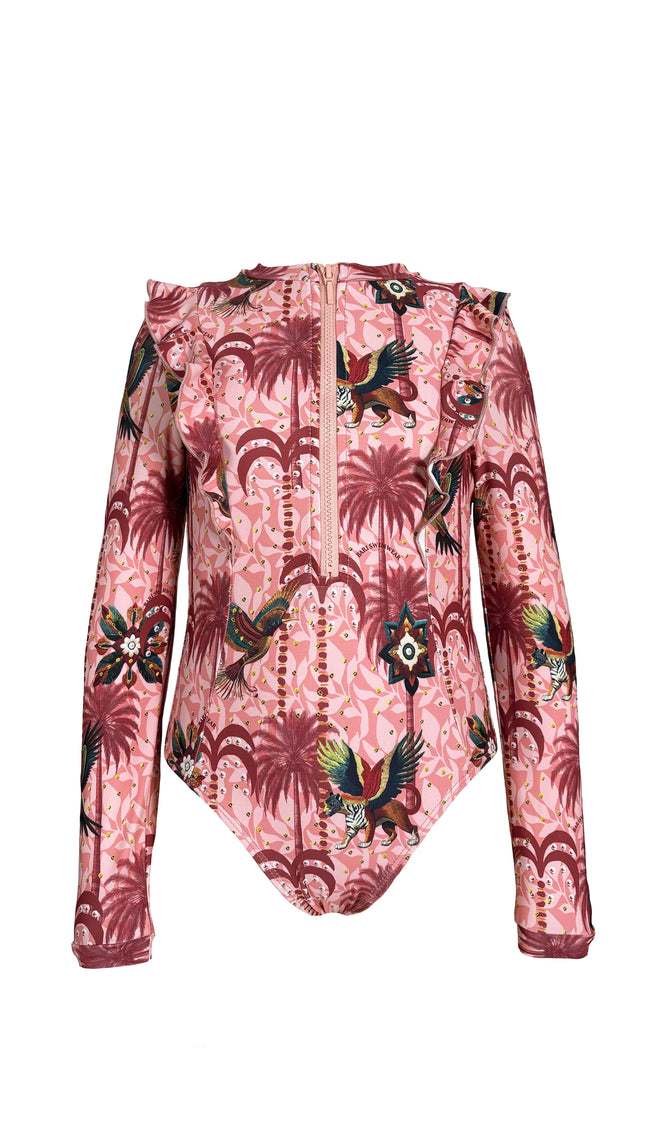 Traje de Baño Completo Niña Manga Larga Spiriti Colorati , Colección Limoncello - Bari, los mejores trajes de baño y Bikinis. Diseño y tecnología juntos.