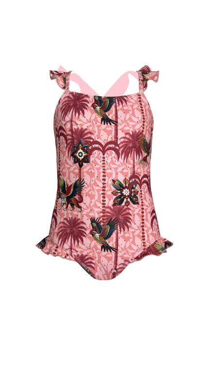 Traje de Baño Completo Niña Spiriti Colorati , Colección Limoncello - Bari, los mejores trajes de baño y Bikinis. Diseño y tecnología juntos.