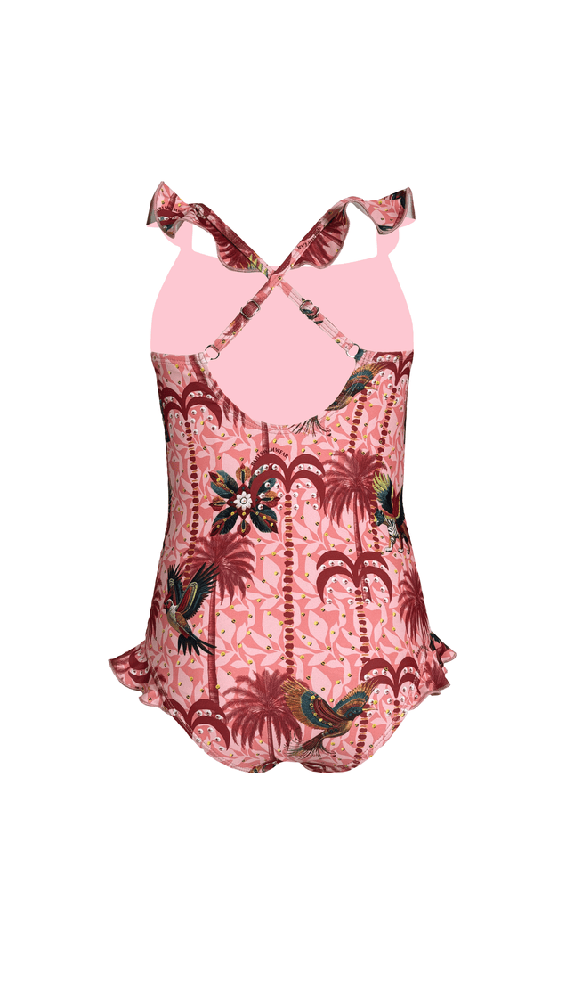 Traje de Baño Completo Niña Spiriti Colorati , Colección Limoncello - Bari, los mejores trajes de baño y Bikinis. Diseño y tecnología juntos.