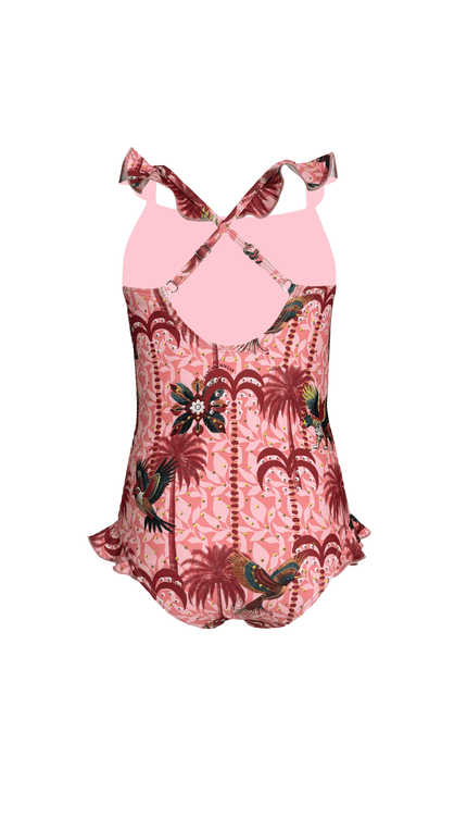 Traje de Baño Completo Niña Spiriti Colorati , Colección Limoncello - Bari, los mejores trajes de baño y Bikinis. Diseño y tecnología juntos.