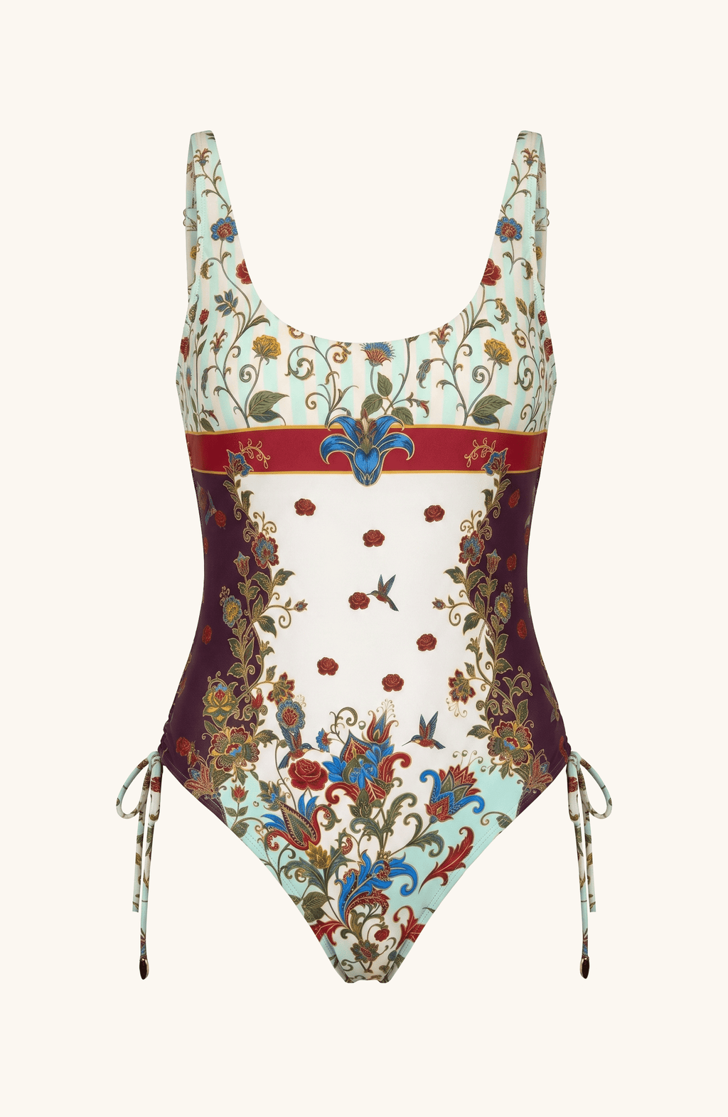 Traje de Baño Completo Paisley Floral , Colección ODISEA - Bari, los mejores trajes de baño y Bikinis. Diseño y tecnología juntos.