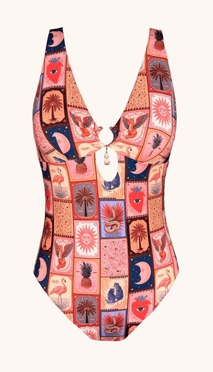 Traje de Baño Completo Tarot, Colección Alma Frutal - Bari, los mejores trajes de baño y Bikinis. Diseño y tecnología juntos.