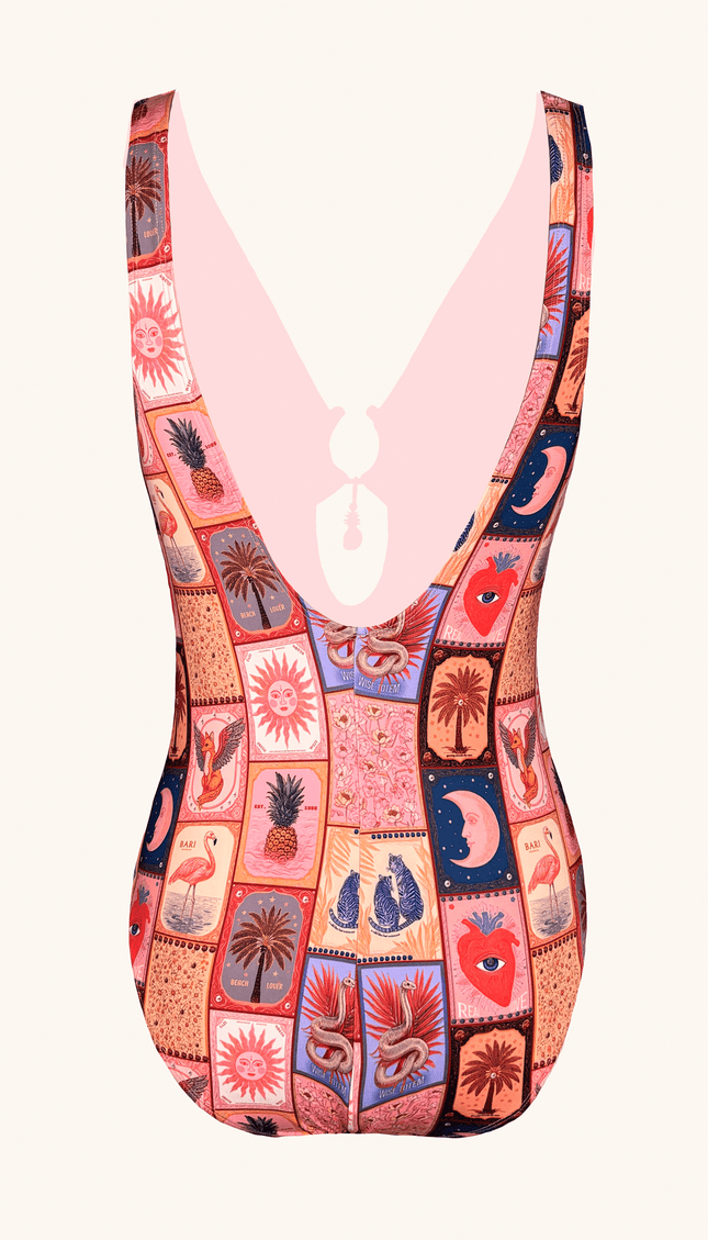 Traje de Baño Completo Tarot, Colección Alma Frutal - Bari, los mejores trajes de baño y Bikinis. Diseño y tecnología juntos.