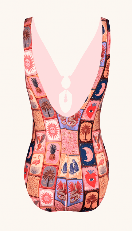 Traje de Baño Completo Tarot, Colección Alma Frutal - Bari, los mejores trajes de baño y Bikinis. Diseño y tecnología juntos.
