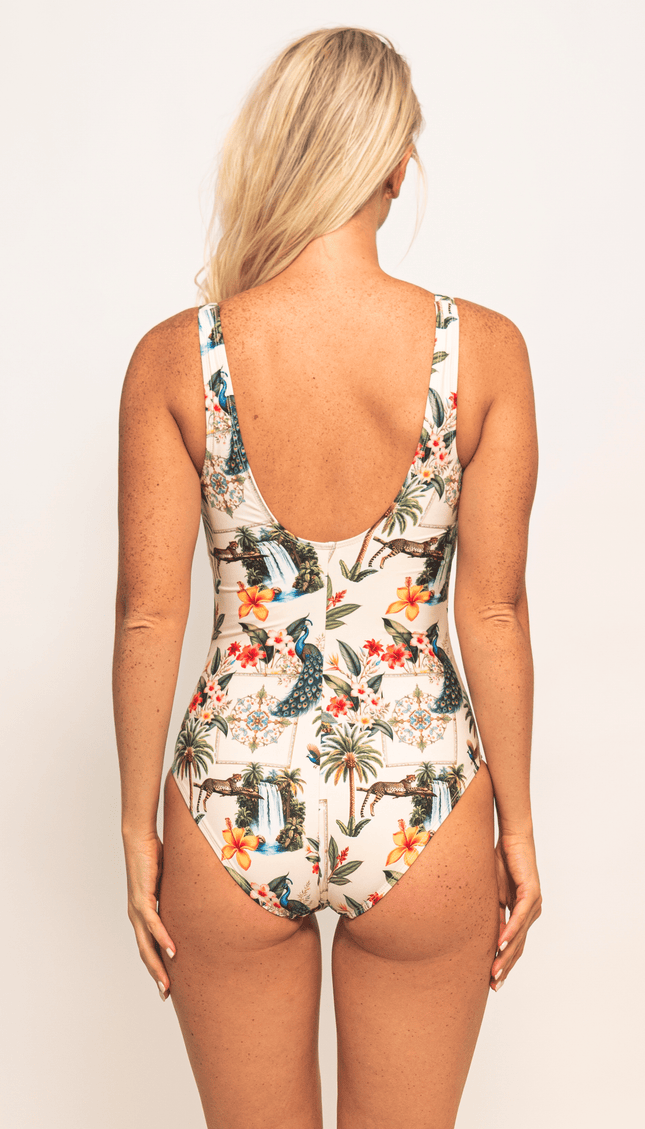 Traje de Baño Completo Tropicana Control Abdominal , Colección ODISEA - Bari, los mejores trajes de baño y Bikinis. Diseño y tecnología juntos.