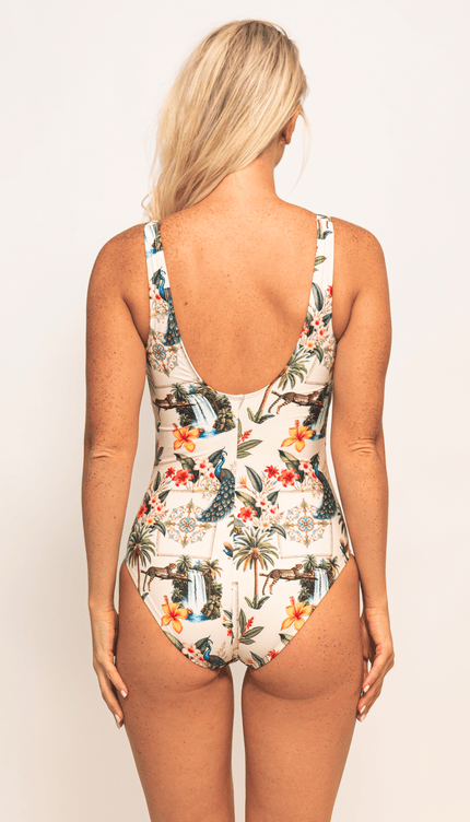 Traje de Baño Completo Tropicana Control Abdominal , Colección ODISEA - Bari, los mejores trajes de baño y Bikinis. Diseño y tecnología juntos.