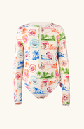 Traje de Baño Niña Completo Manga Larga , Colección Alma Frutal - Bari, los mejores trajes de baño y Bikinis. Diseño y tecnología juntos.