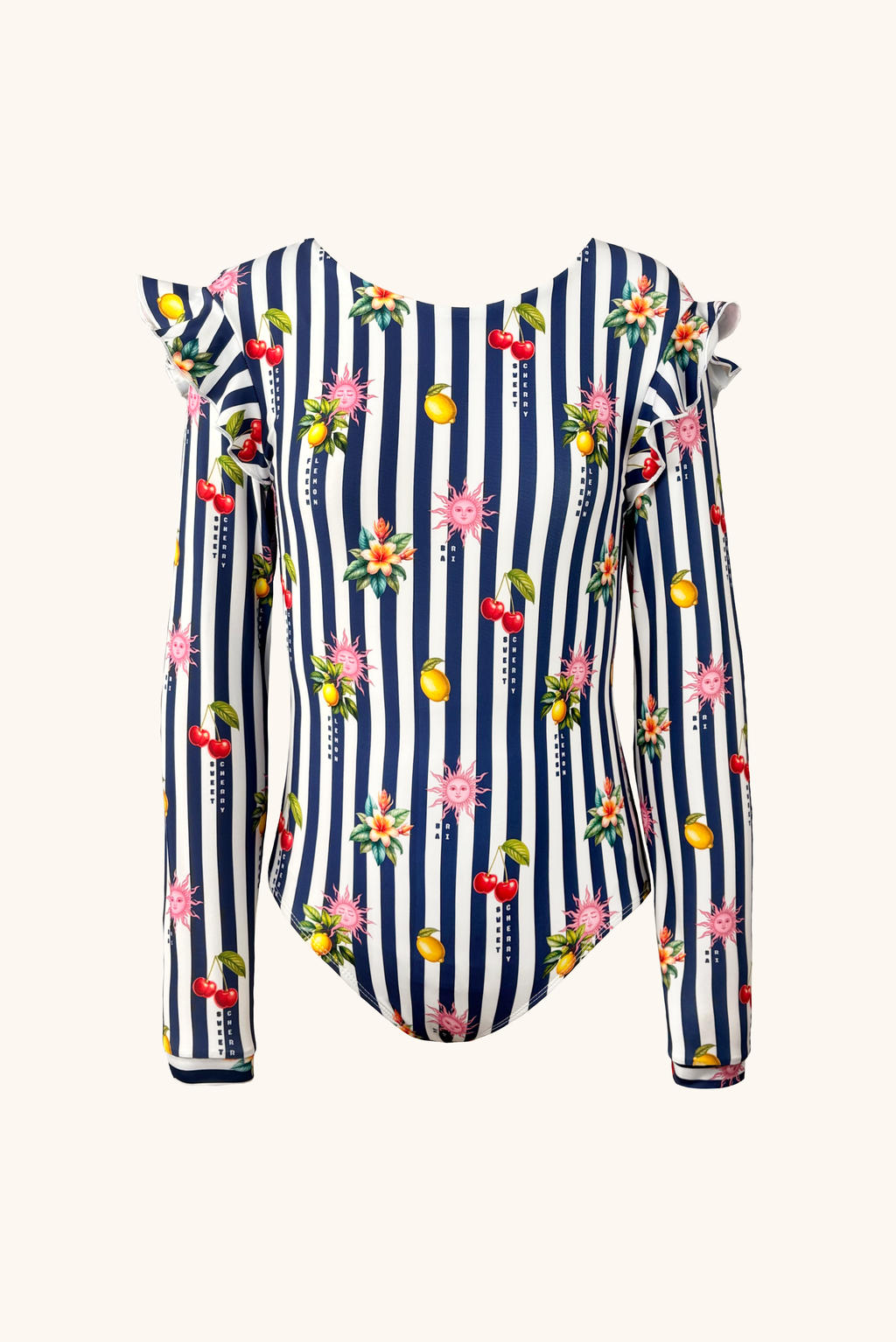 Traje de Baño Niña Completo Manga Larga , Colección Alma Frutal - Bari, los mejores trajes de baño y Bikinis. Diseño y tecnología juntos.