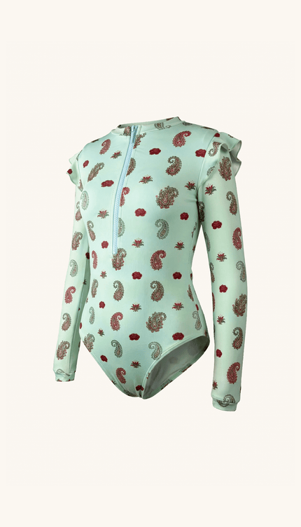 Traje de Baño Niña Completo Manga Larga , Colección ODISEA - Bari, los mejores trajes de baño y Bikinis. Diseño y tecnología juntos.