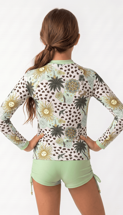 Traje de Baño Tankini con Short Niña , Colección Alquimia - Bari, los mejores trajes de baño y Bikinis. Diseño y tecnología juntos.