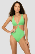 Trikini Verde Essentials Aurora - Bari, los mejores trajes de baño y Bikinis. Diseño y tecnología juntos.