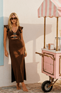 Vestido Café , Colección ODISEA - Bari, los mejores trajes de baño y Bikinis. Diseño y tecnología juntos.