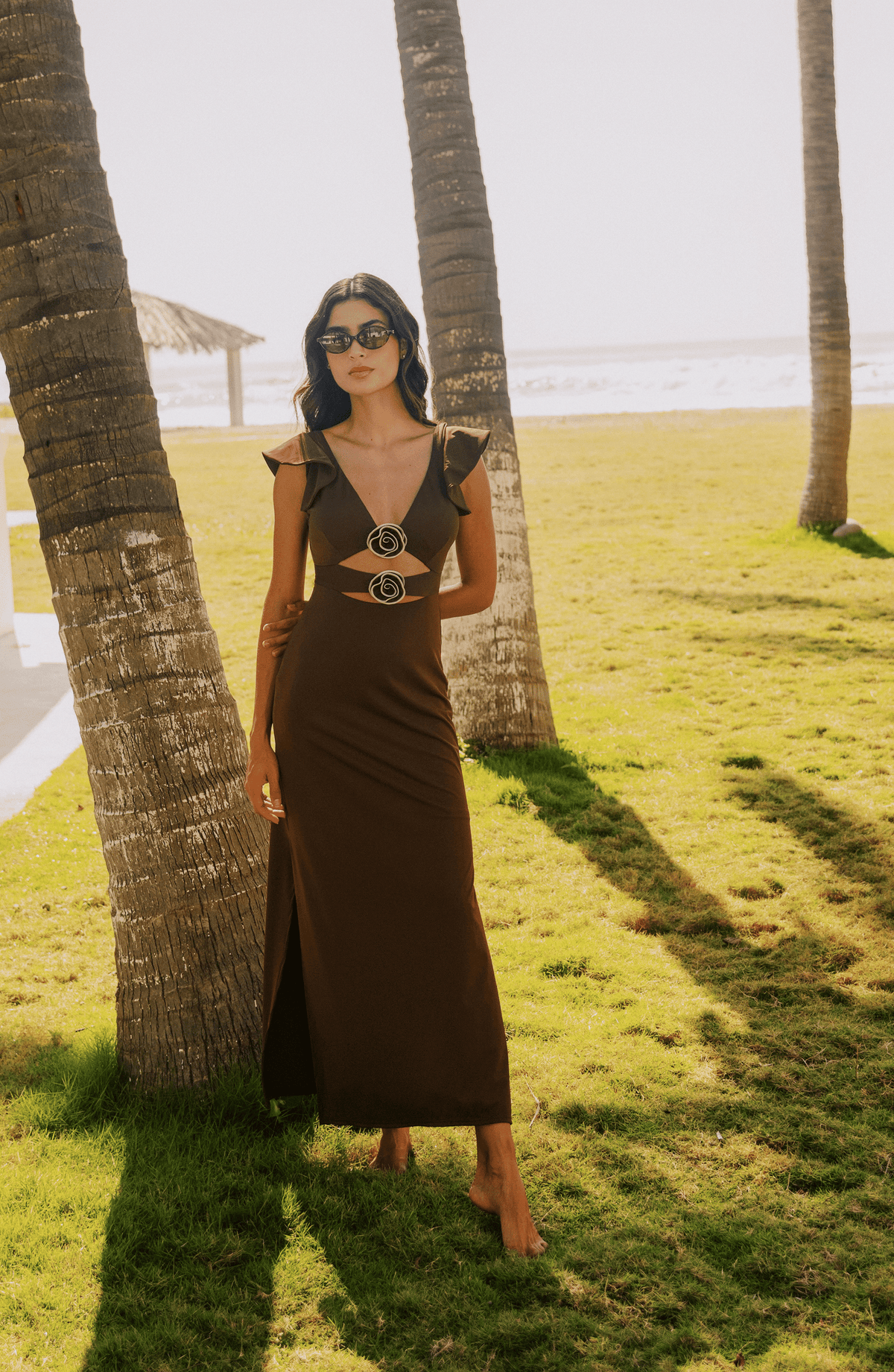 Vestido Café , Colección ODISEA - Bari, los mejores trajes de baño y Bikinis. Diseño y tecnología juntos.