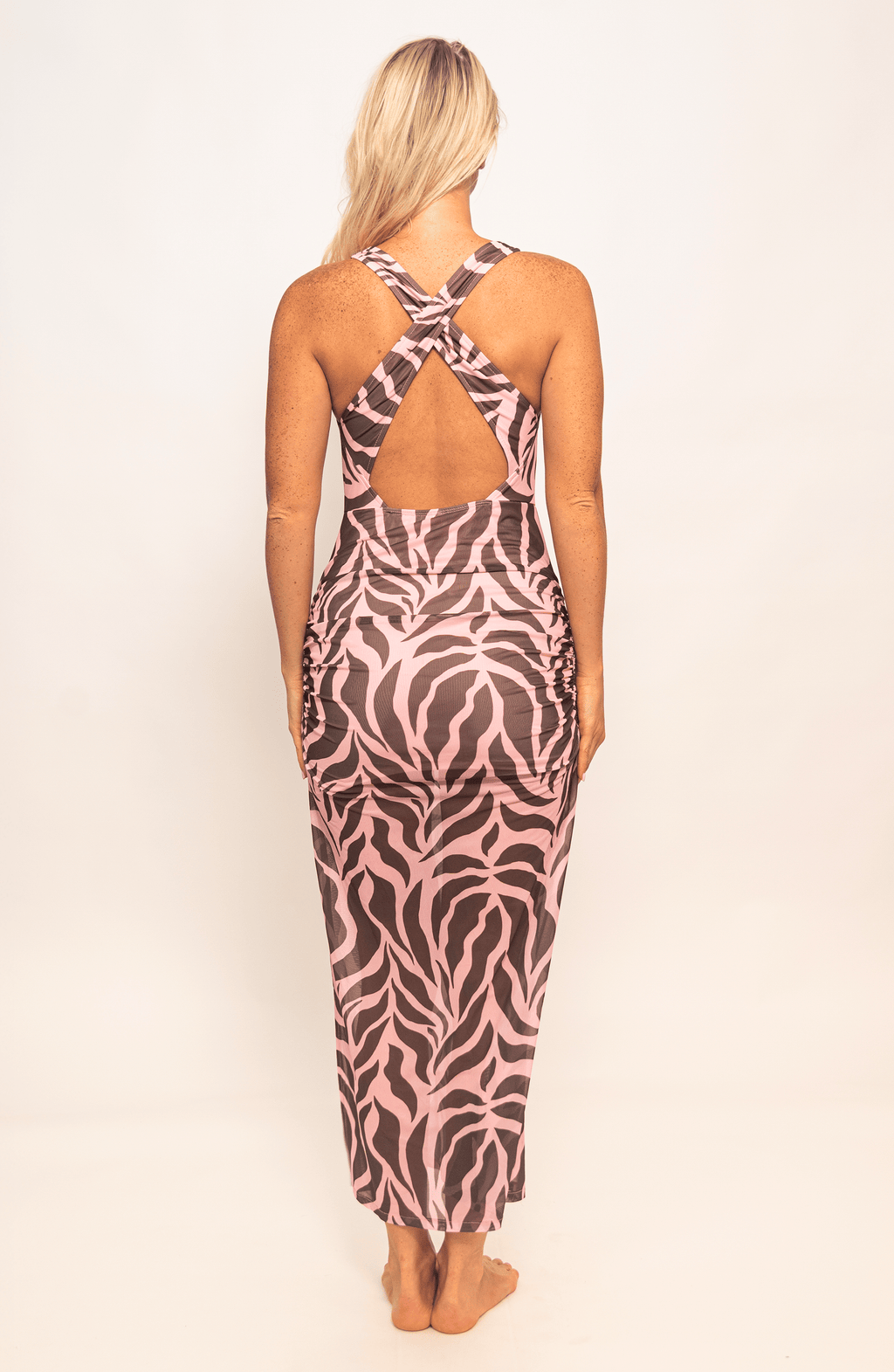 Vestido Maxi Animal Print, Colección ODISEA - Bari, los mejores trajes de baño y Bikinis. Diseño y tecnología juntos.