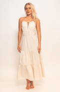 Vestido Maxi Rayas, Colección ODISEA - Bari, los mejores trajes de baño y Bikinis. Diseño y tecnología juntos.