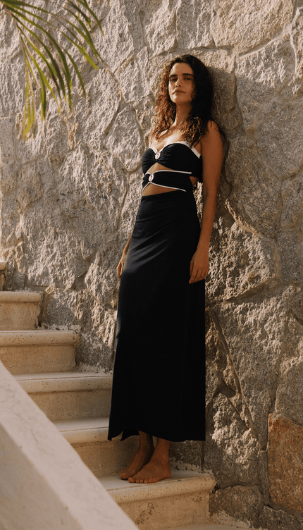 Vestido Midnight Wave, Colección Pacifico - Bari, los mejores trajes de baño y Bikinis. Diseño y tecnología juntos.