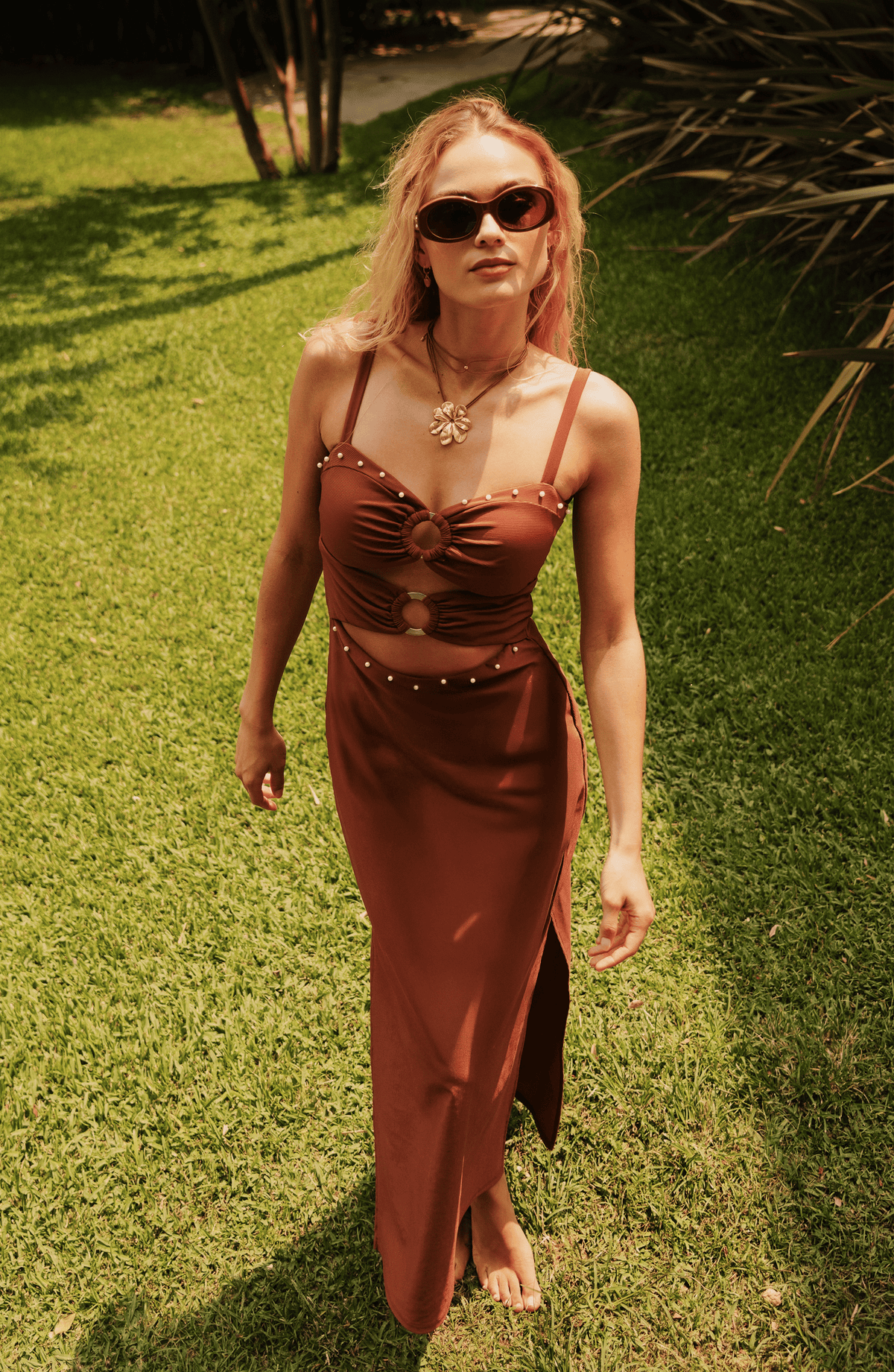 Vestido Toscano con Perlas, Colección Limoncello - Bari, los mejores trajes de baño y Bikinis. Diseño y tecnología juntos.