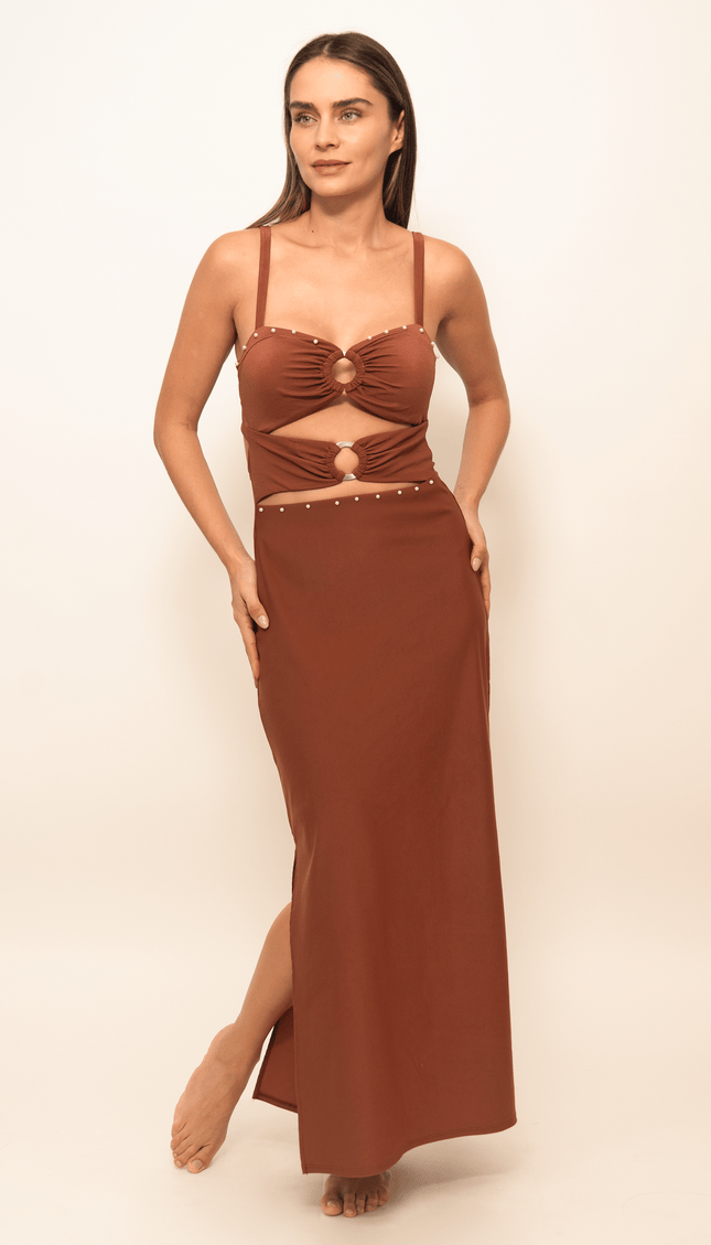 Vestido Toscano con Perlas, Colección Limoncello - Bari, los mejores trajes de baño y Bikinis. Diseño y tecnología juntos.