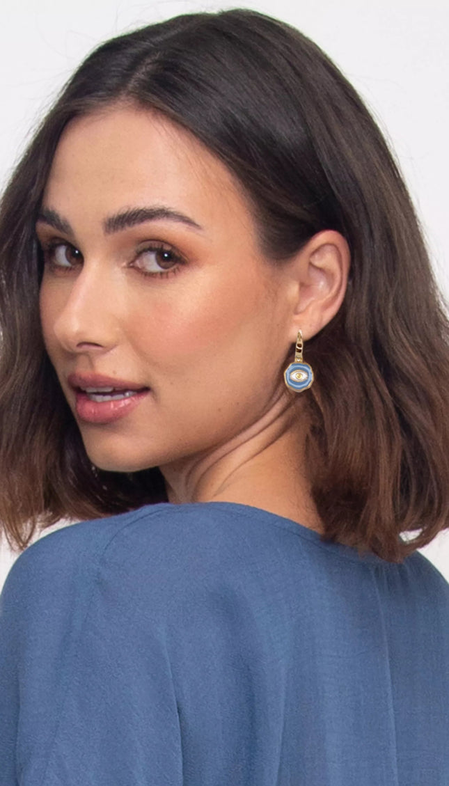 Aretes Ojo Azul - Bari, los mejores trajes de baño en México.
