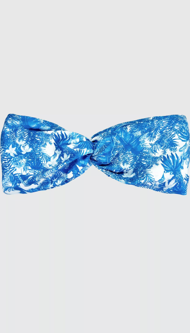 Bandana Palmas Azules Vibra Bonita - Bari, los mejores trajes de baño y Bikinis. Diseño y tecnología juntos.