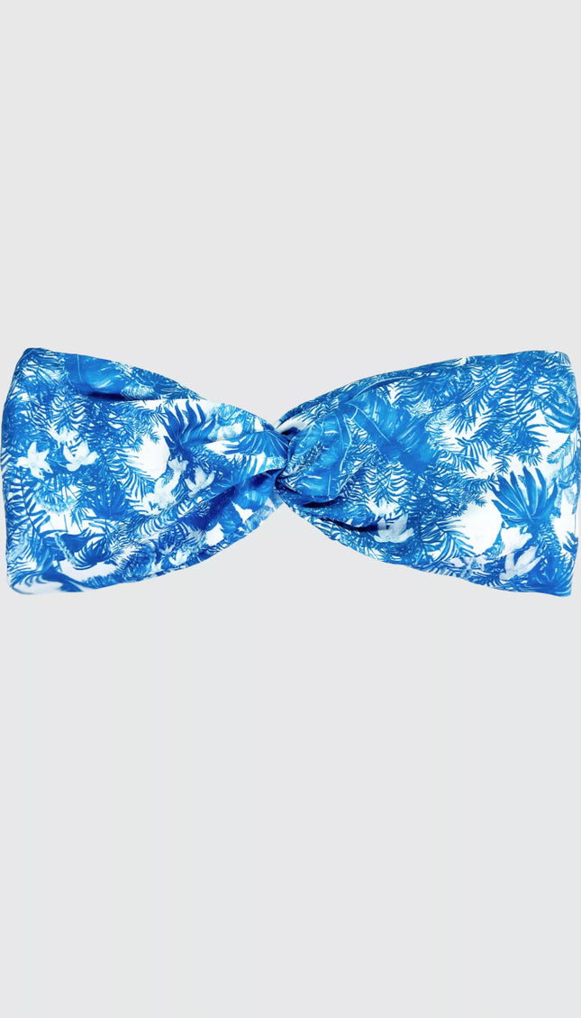 Bandana Palmas Azules Vibra Bonita - Bari, los mejores trajes de baño en México.
