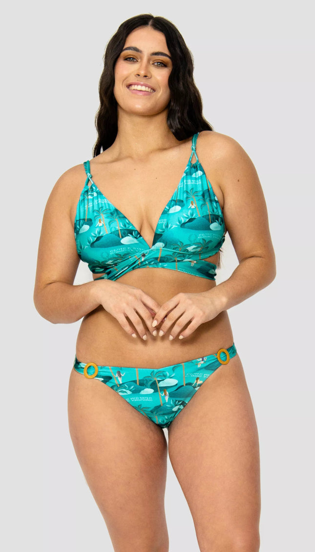 Bikini Estampado Islas Panty Chica Alma Viajera - Bari, los mejores trajes de baño en México.
