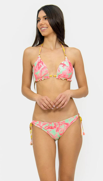 Bikini Reversible Estampado Bailando Entre Palmas - Bari, los mejores trajes de baño en México.