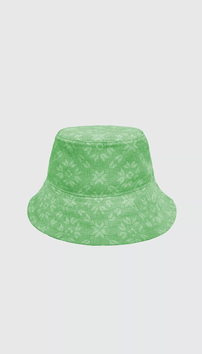 Bucket Hat Alma Viajera Reversible Verde/Morado - Bari, los mejores trajes de baño en México.