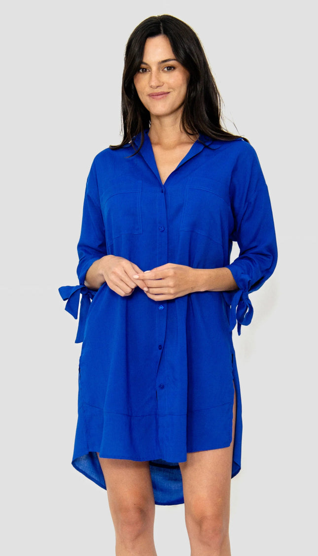 Camisa Azul Alma Viajera - Bari, los mejores trajes de baño en México.