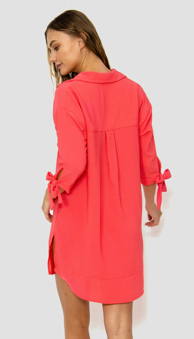 Camisa Coral Alma Viajera - Bari, los mejores trajes de baño en México.