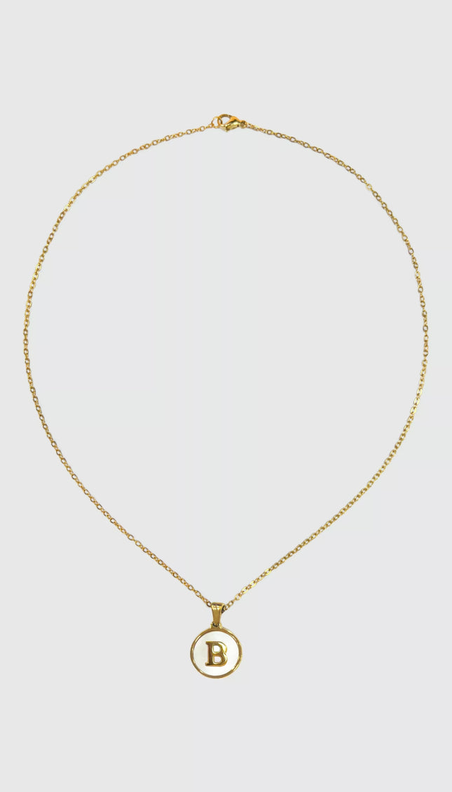Collar Dorado Dije Con Letra B - Bari, los mejores trajes de baño en México.
