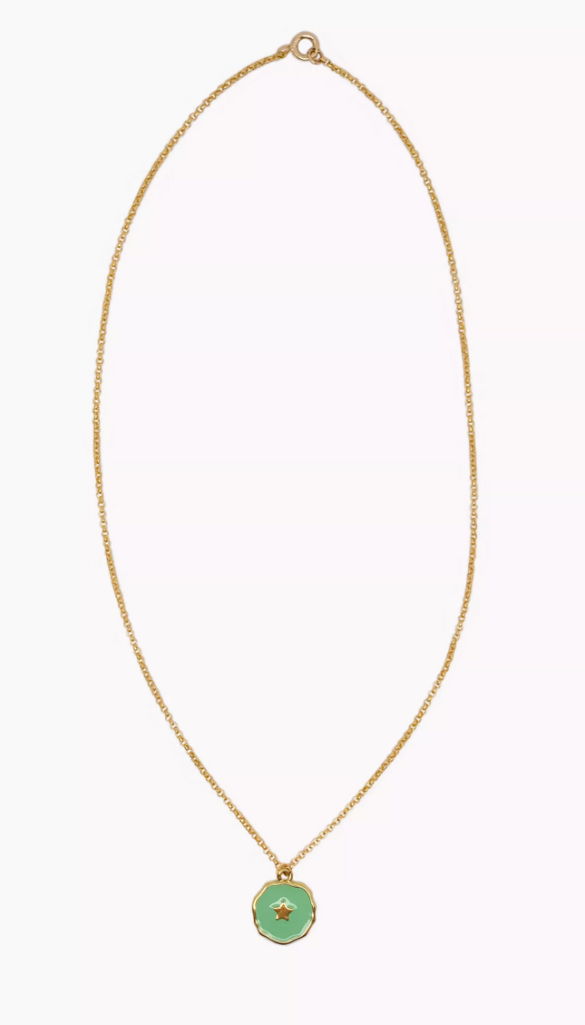 Collar Estrella Verde ZA03044VER - Bari, los mejores trajes de baño en México.