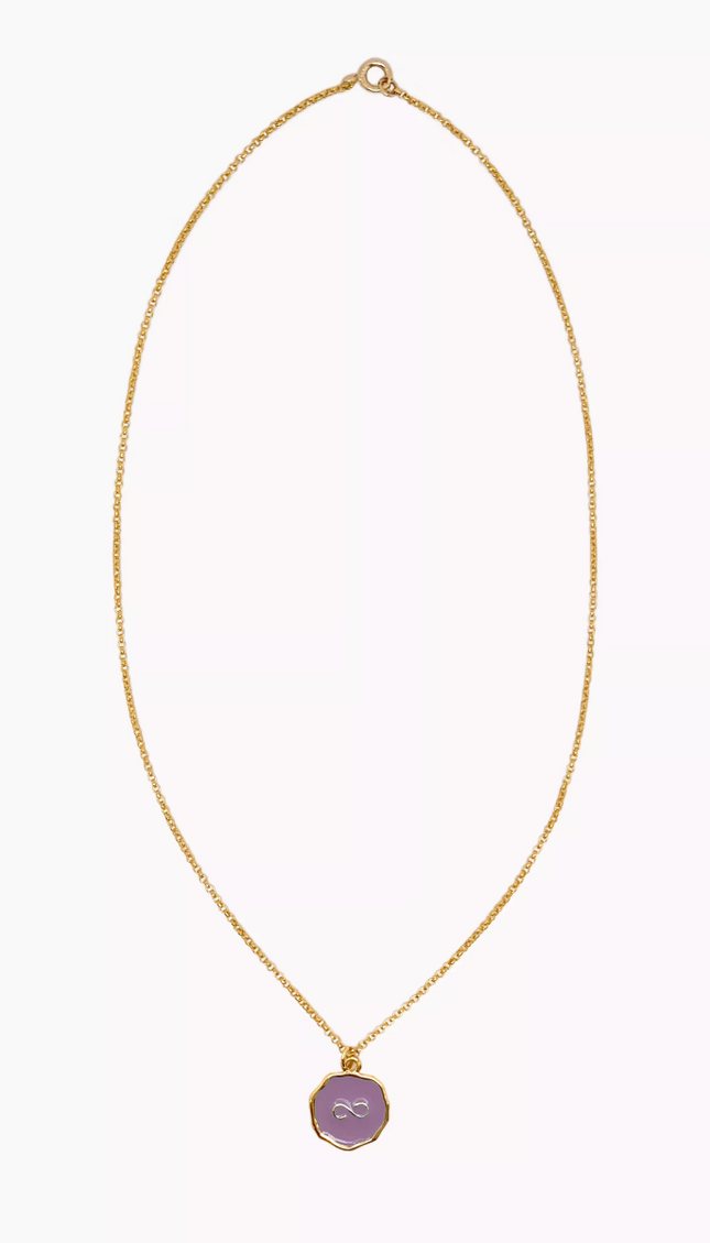 Collar Morado Infinito - Bari, los mejores trajes de baño en México.