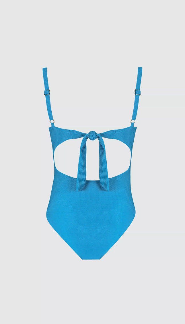 Completo Azul Bailando Entre Palmas - Bari, los mejores trajes de baño y Bikinis. Diseño y tecnología juntos.