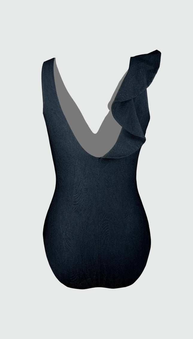 Completo Negro Olanes Control Abdominal Alma Viajera - Bari, los mejores trajes de baño y Bikinis. Diseño y tecnología juntos.
