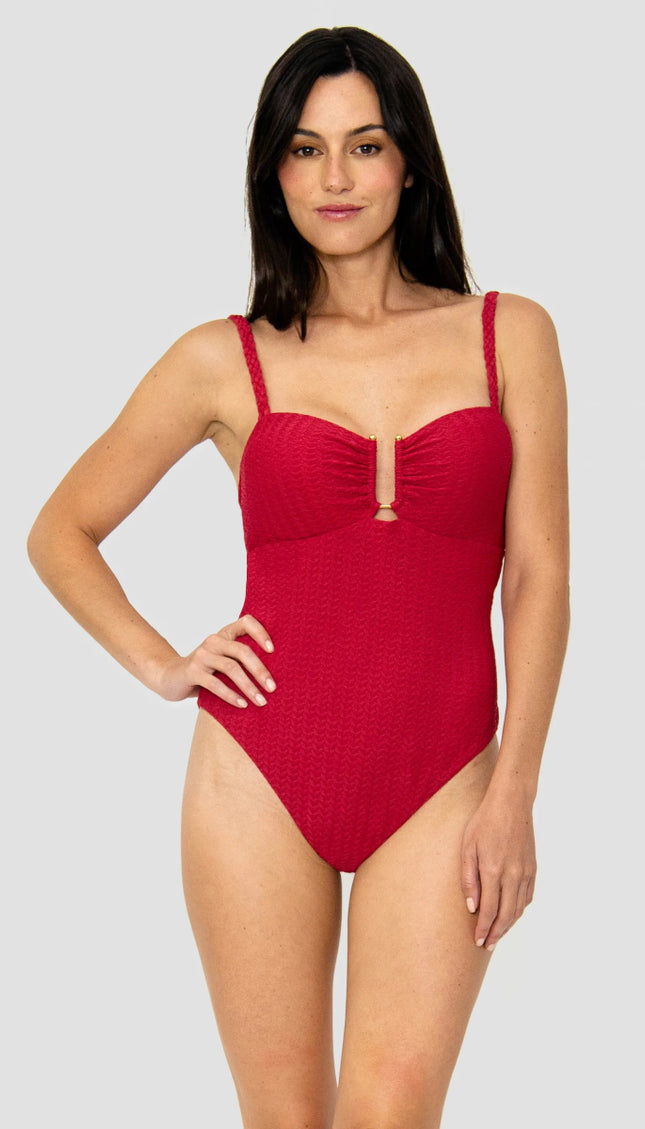 Completo Rojo Aurora - Bari, los mejores trajes de baño y Bikinis. Diseño y tecnología juntos.