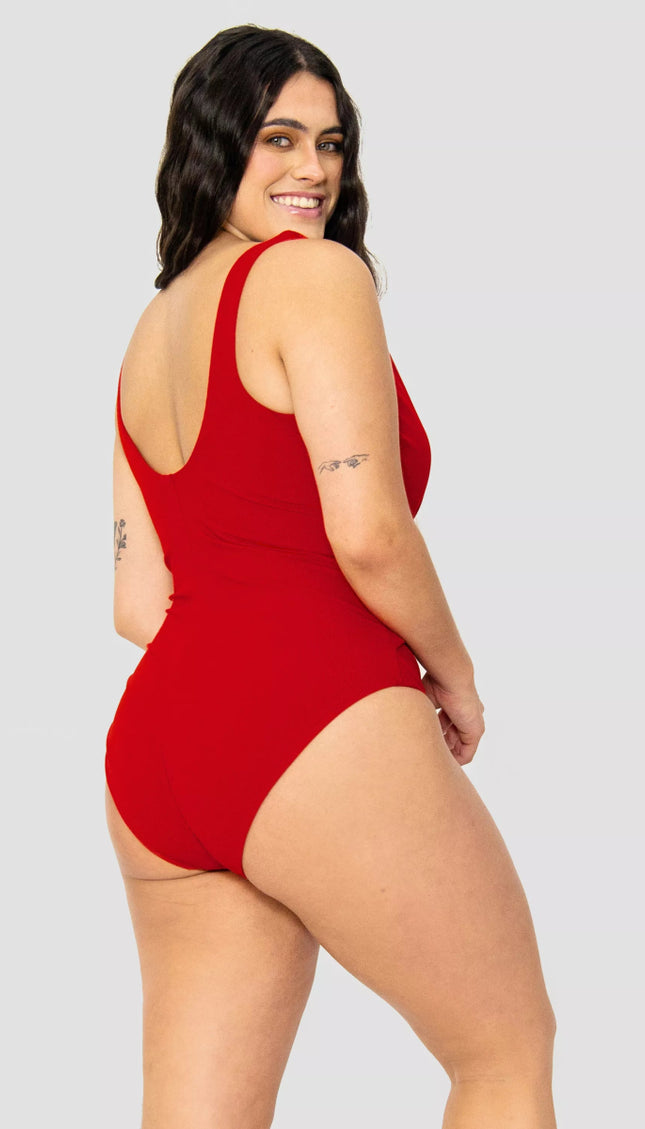Completo Rojo Control Abdominal Alma Viajera - Bari, los mejores trajes de baño y Bikinis. Diseño y tecnología juntos.