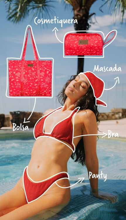 Kit Rojo (25%) - Bari, los mejores trajes de baño y Bikinis. Diseño y tecnología juntos.
