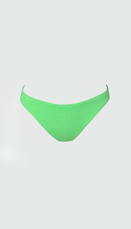 Panty Chica Verde Plisado Essentials Aurora - Bari, los mejores trajes de baño y Bikinis. Diseño y tecnología juntos.